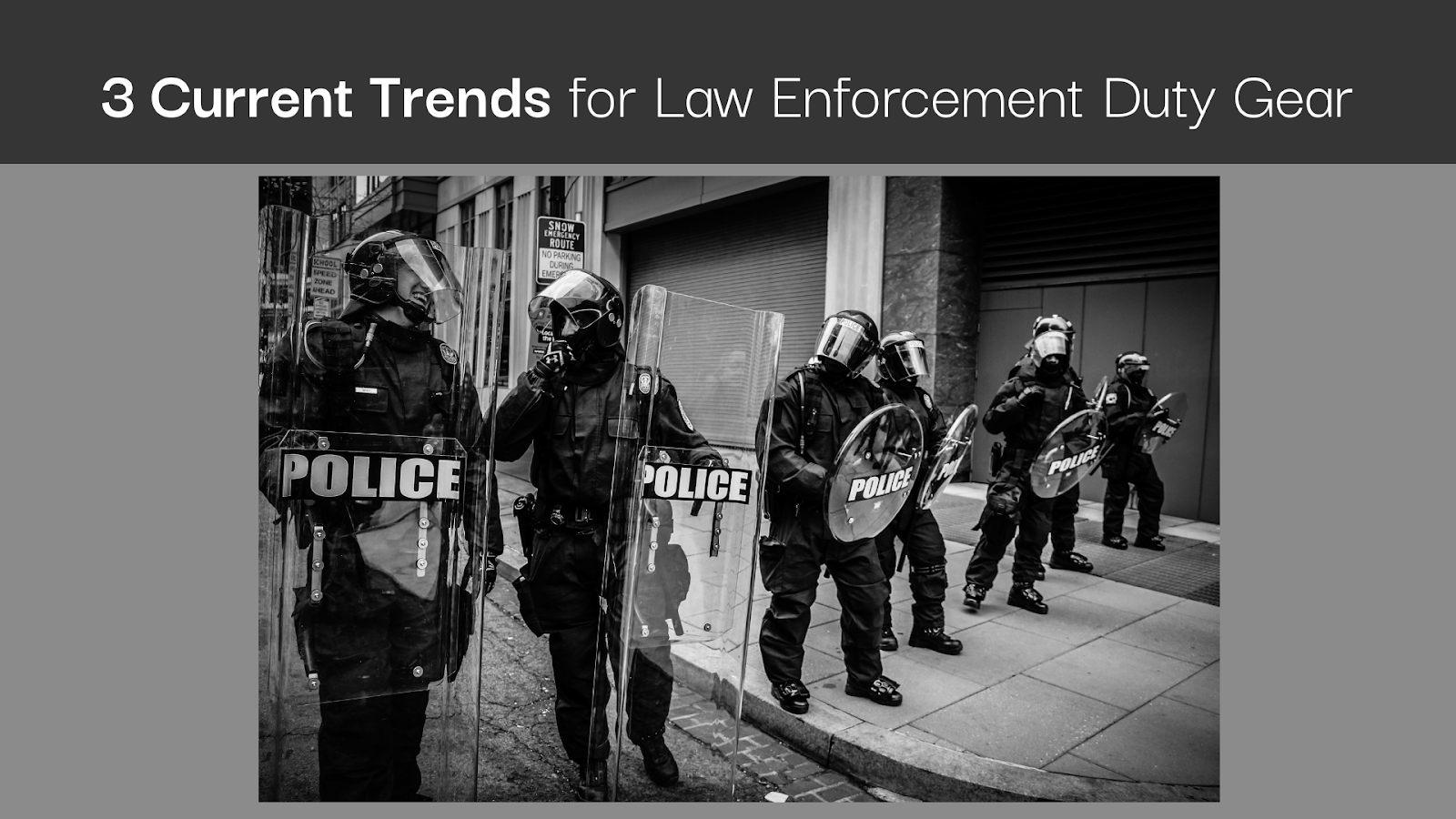 3 Current Trends for Law Enforcement Duty Gear