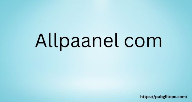 Allpaanel com 