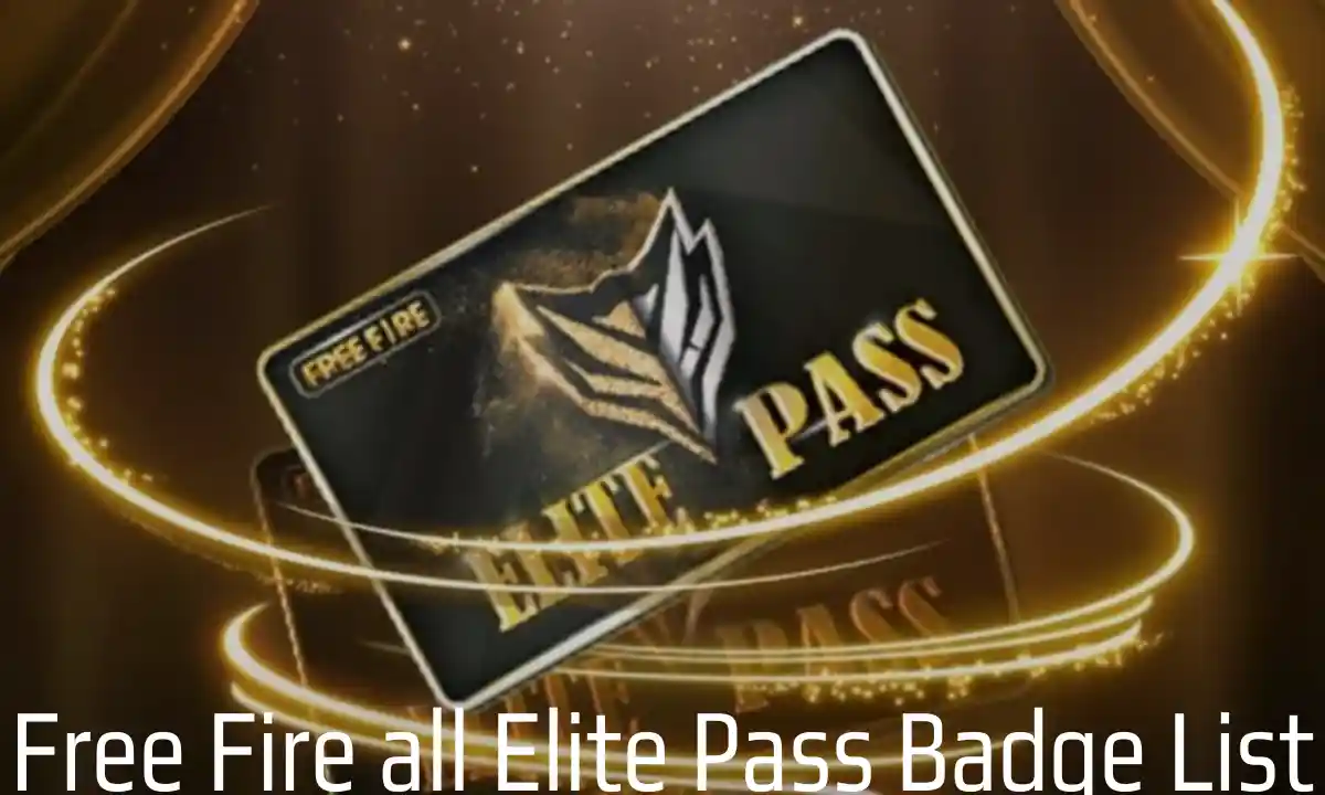 Free Fire all Elite Pass Badge List – All Season