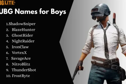 PUBG Names for Boys