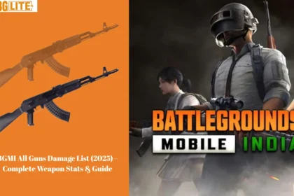 BGMI All Guns Damage List